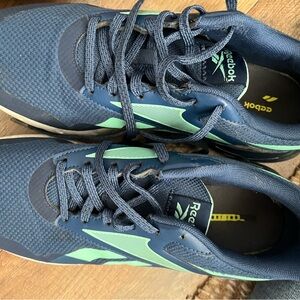 Reebok Blue and Mint Sneakers
